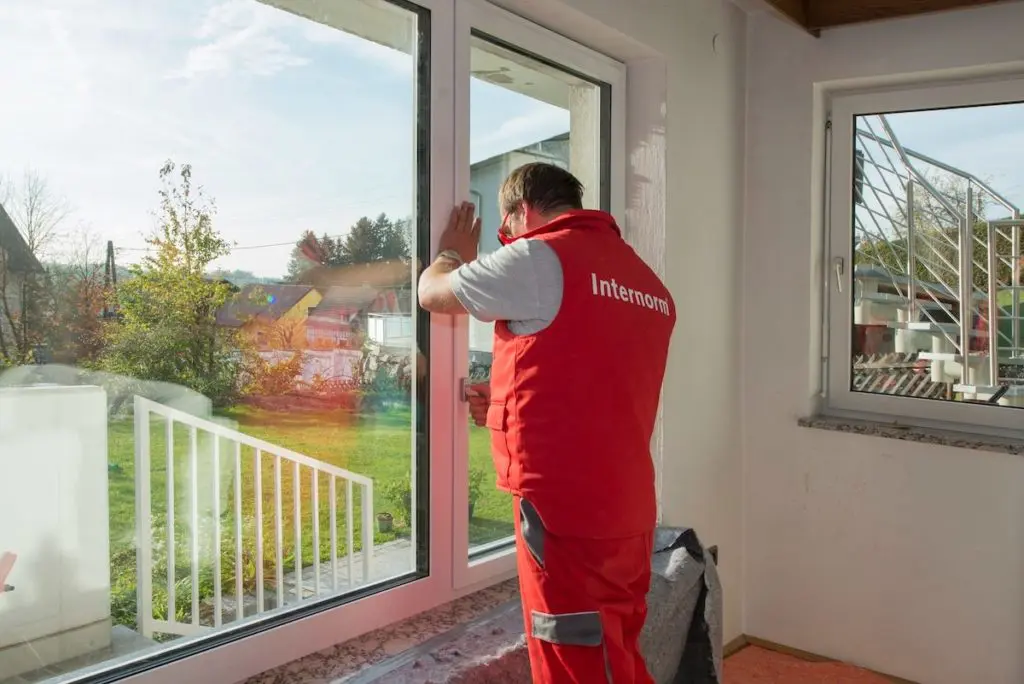 Installation de fenêtre triple vitrage alu/pvc Internorm
