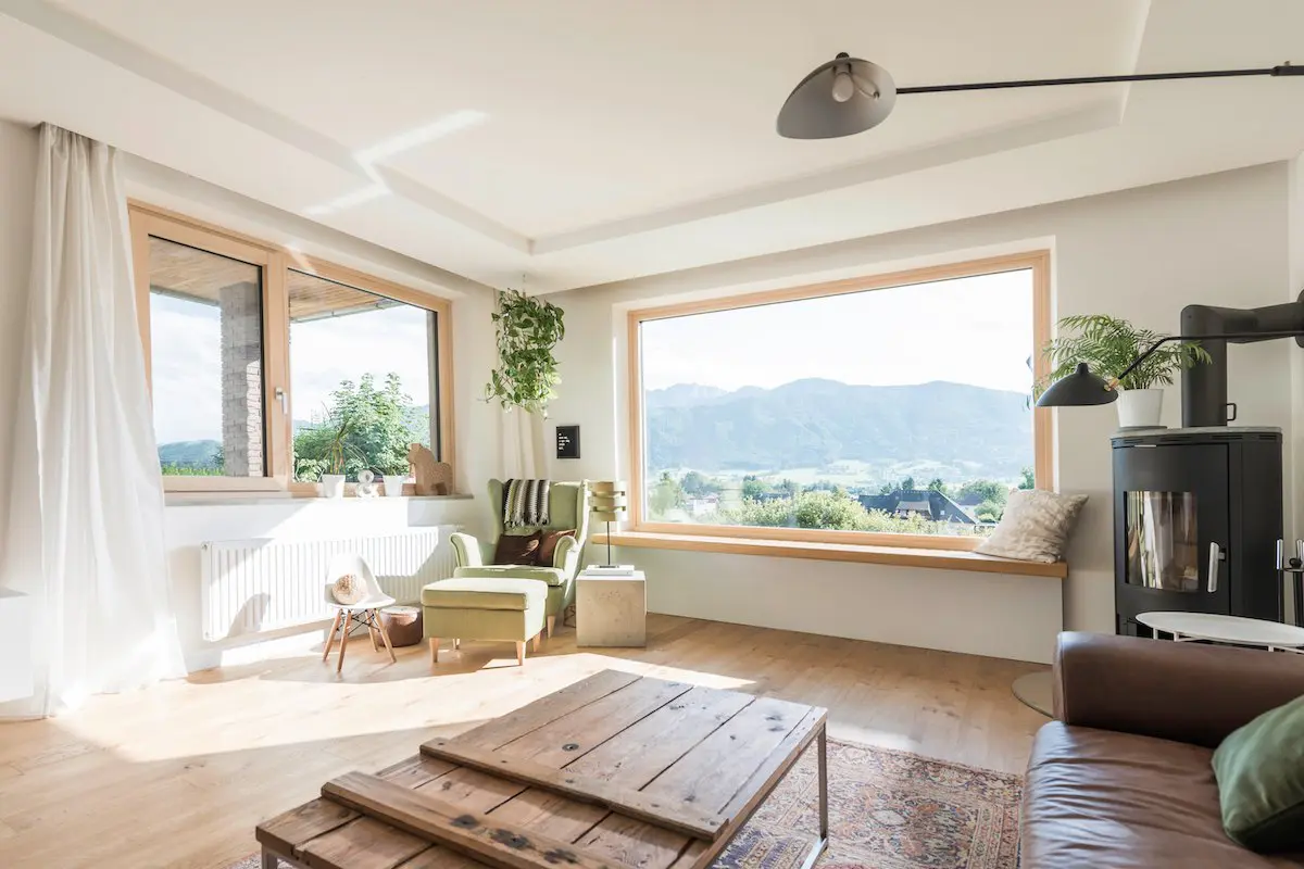 Fenêtre bois - aluminium en triple-vitrage Internorm