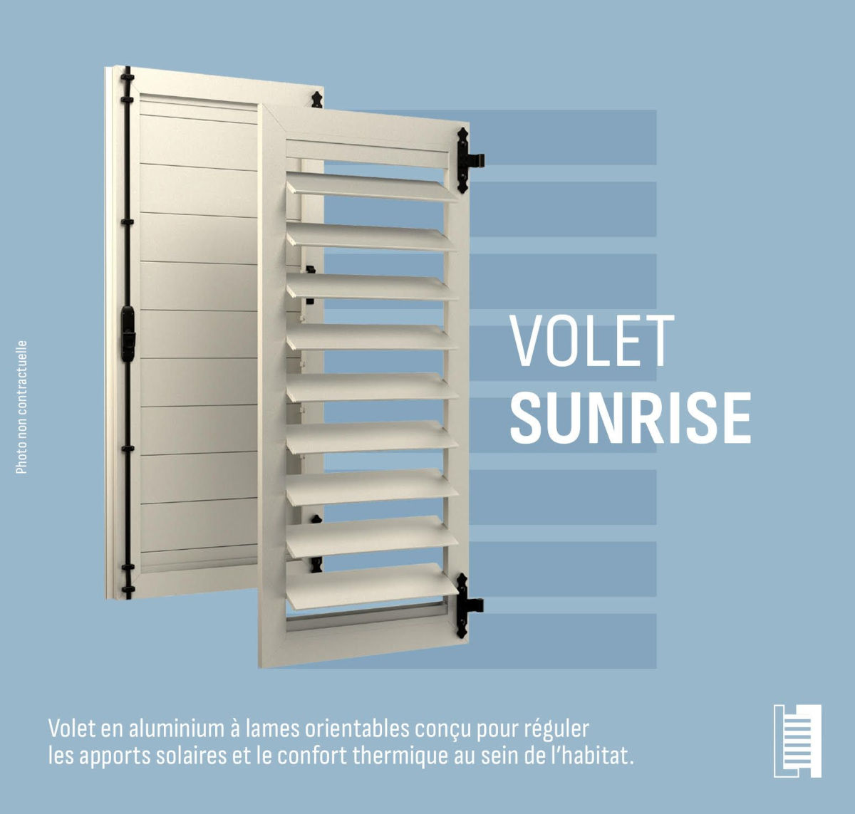 Les volets intelligents Sunrise du Groupe Cola